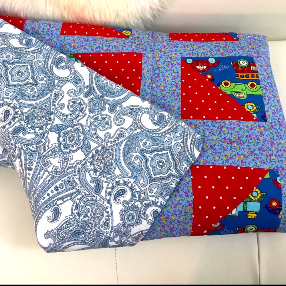 Handmade by me - blanket 55”x42”